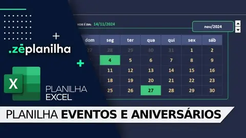 Planilha para Eventos e Aniversários no Excel Grátis