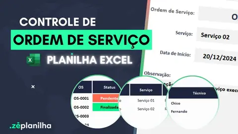 Planilha de Controle de Ordem de Serviço no Excel (Grátis)